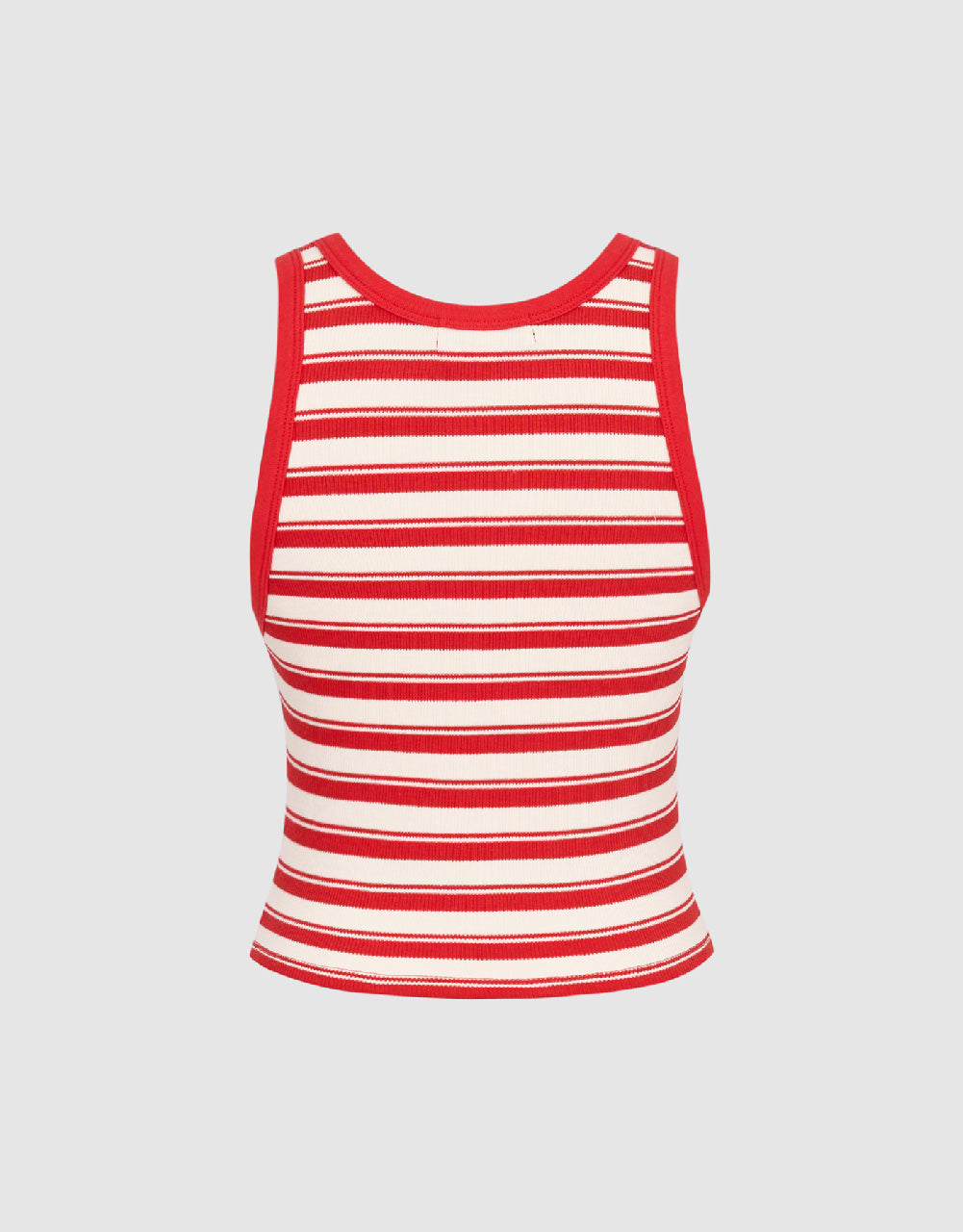 Crew Neck Striped Tank Top