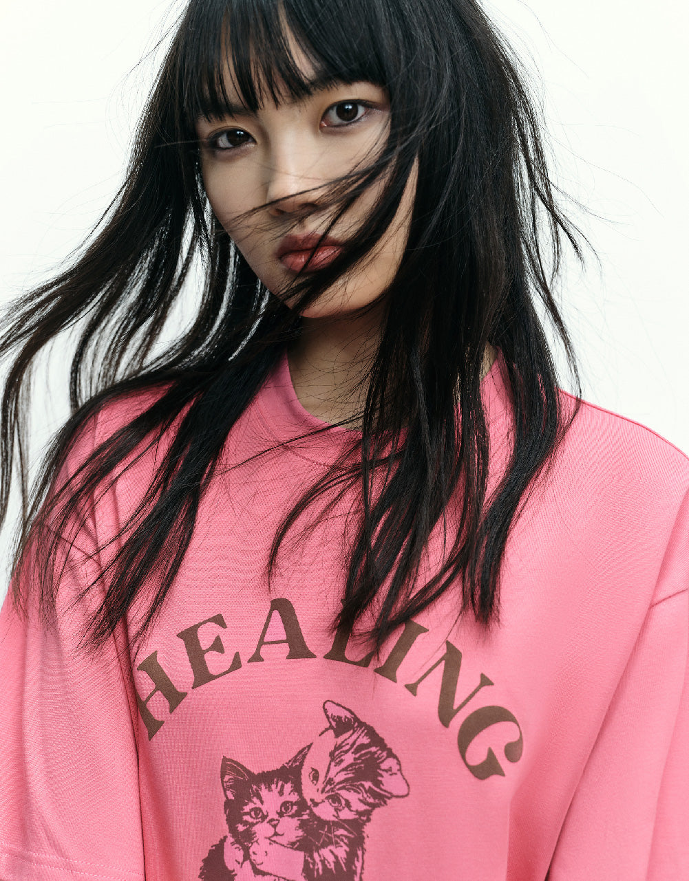 Kitty Printed Crew Neck T-Shirt