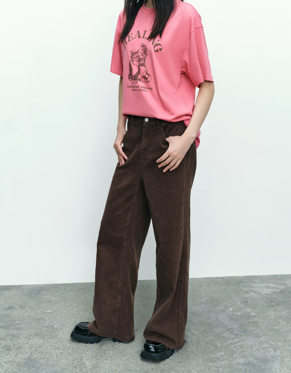 Kitty Printed Crew Neck T-Shirt