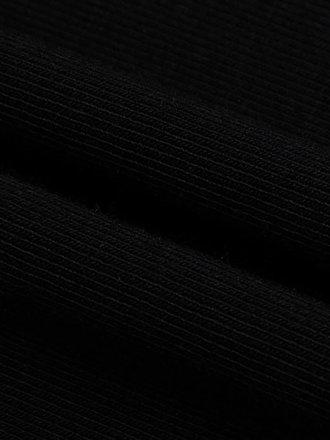 Asymmetric Square Neck Long Sleeve T-Shirts