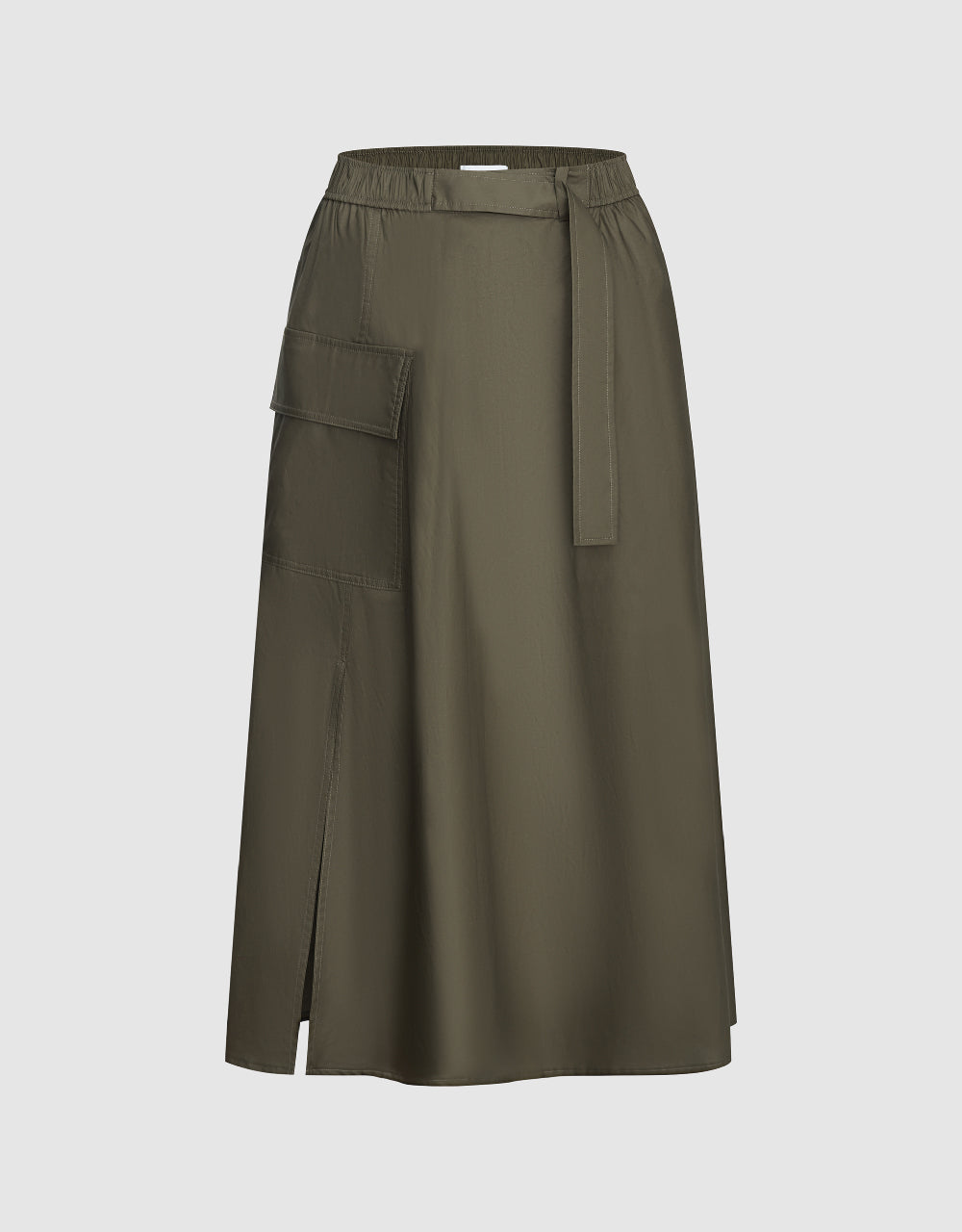 A-Line Skirt With Belt