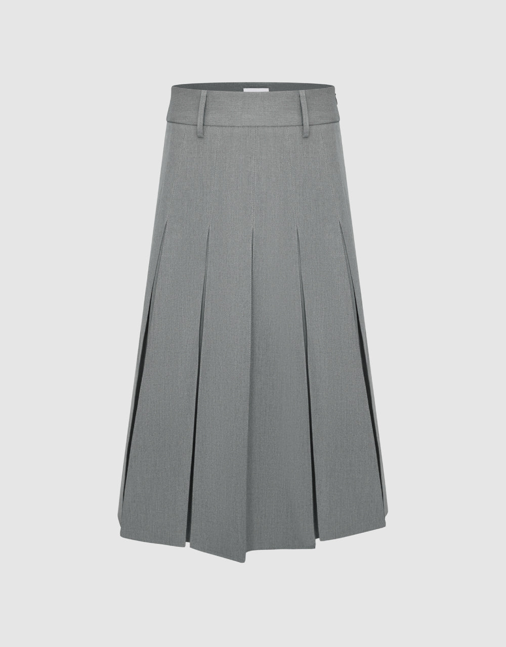 Pleated A-Line Skirt