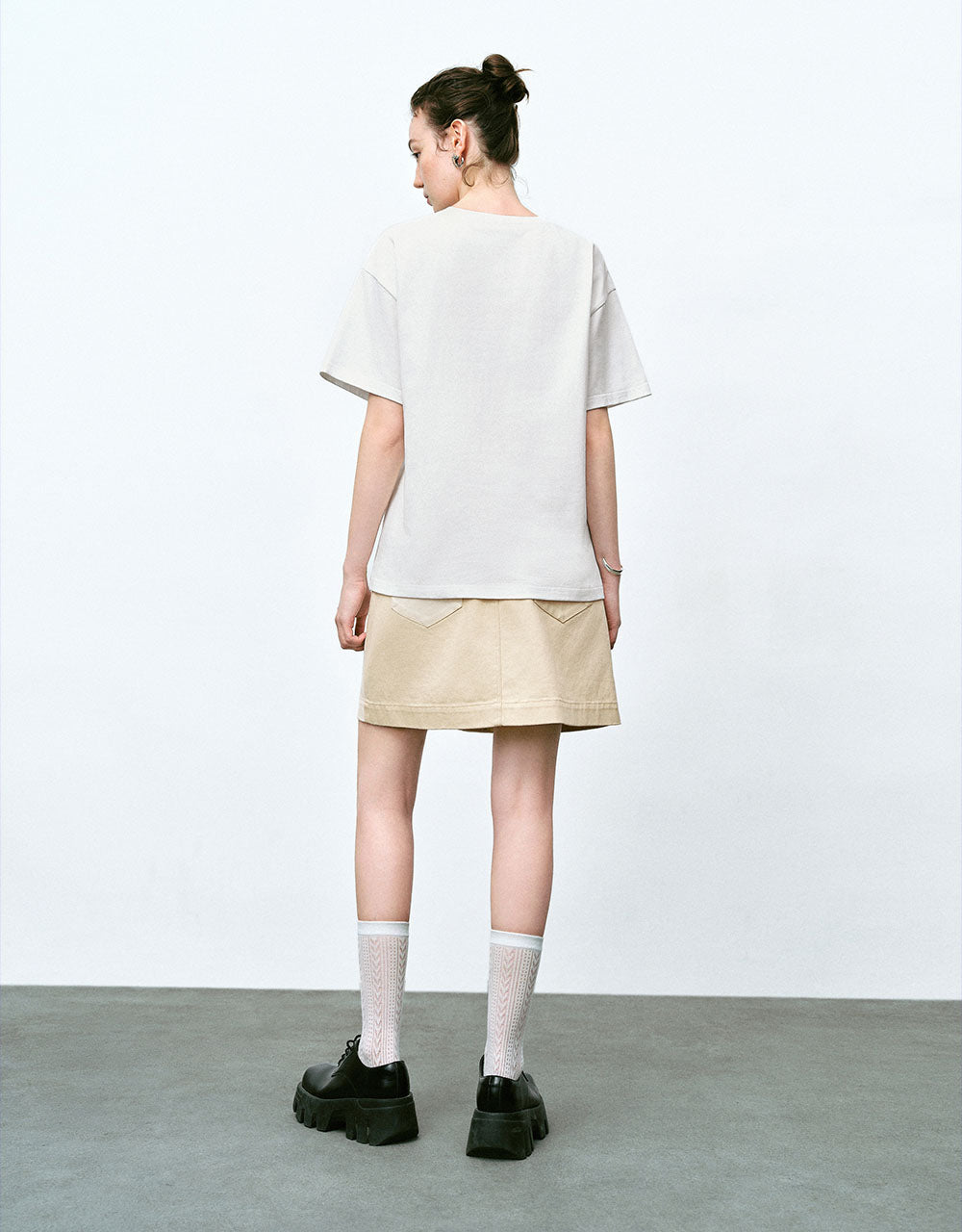 Two Toned Mini A-Line Skirt