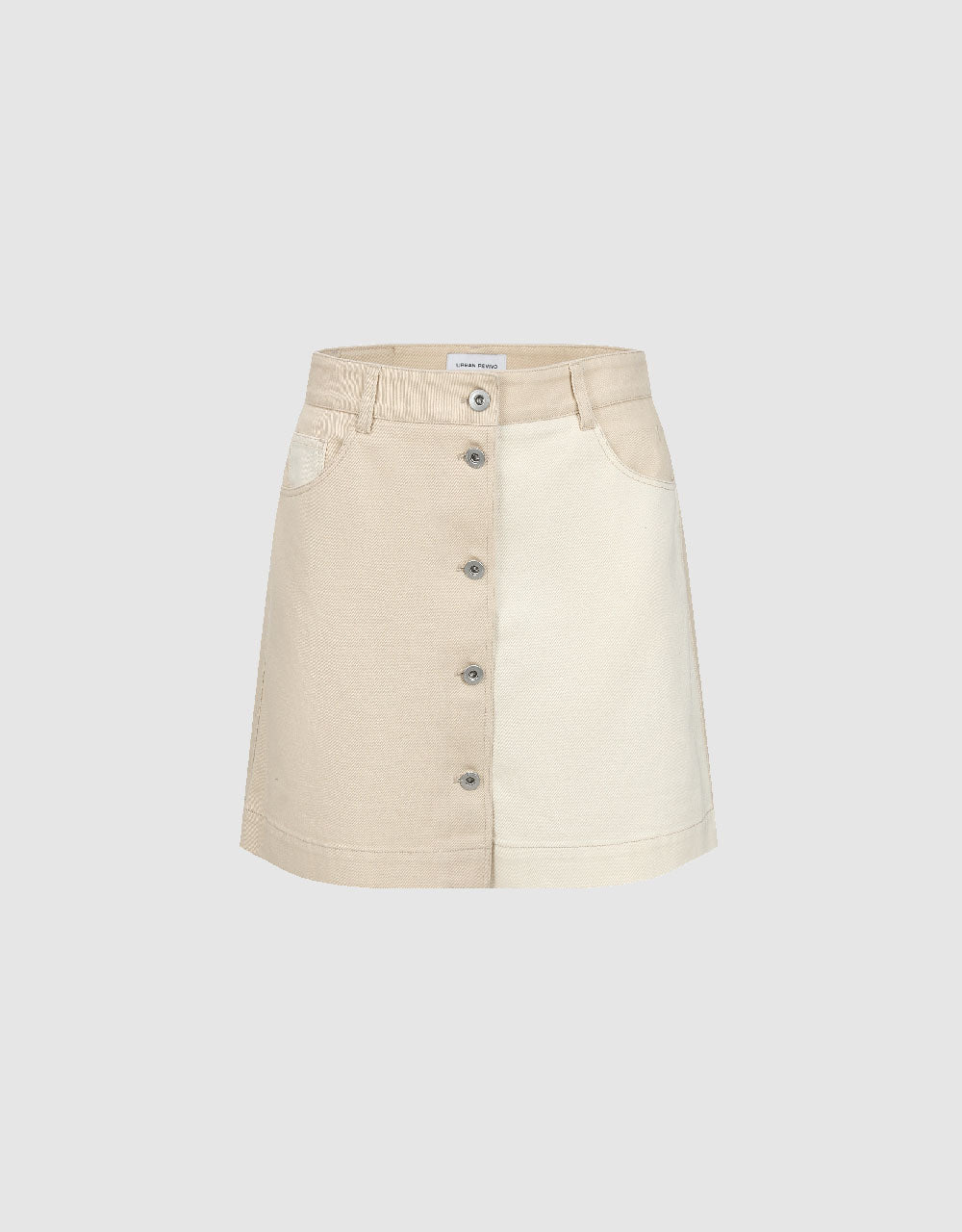 Two Toned Mini A-Line Skirt
