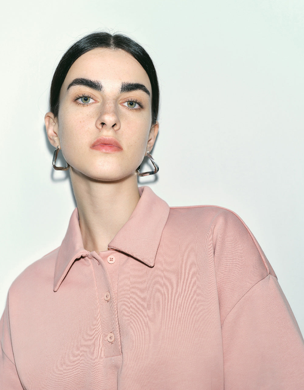 Dolman Sleeve Polo Straight Dress