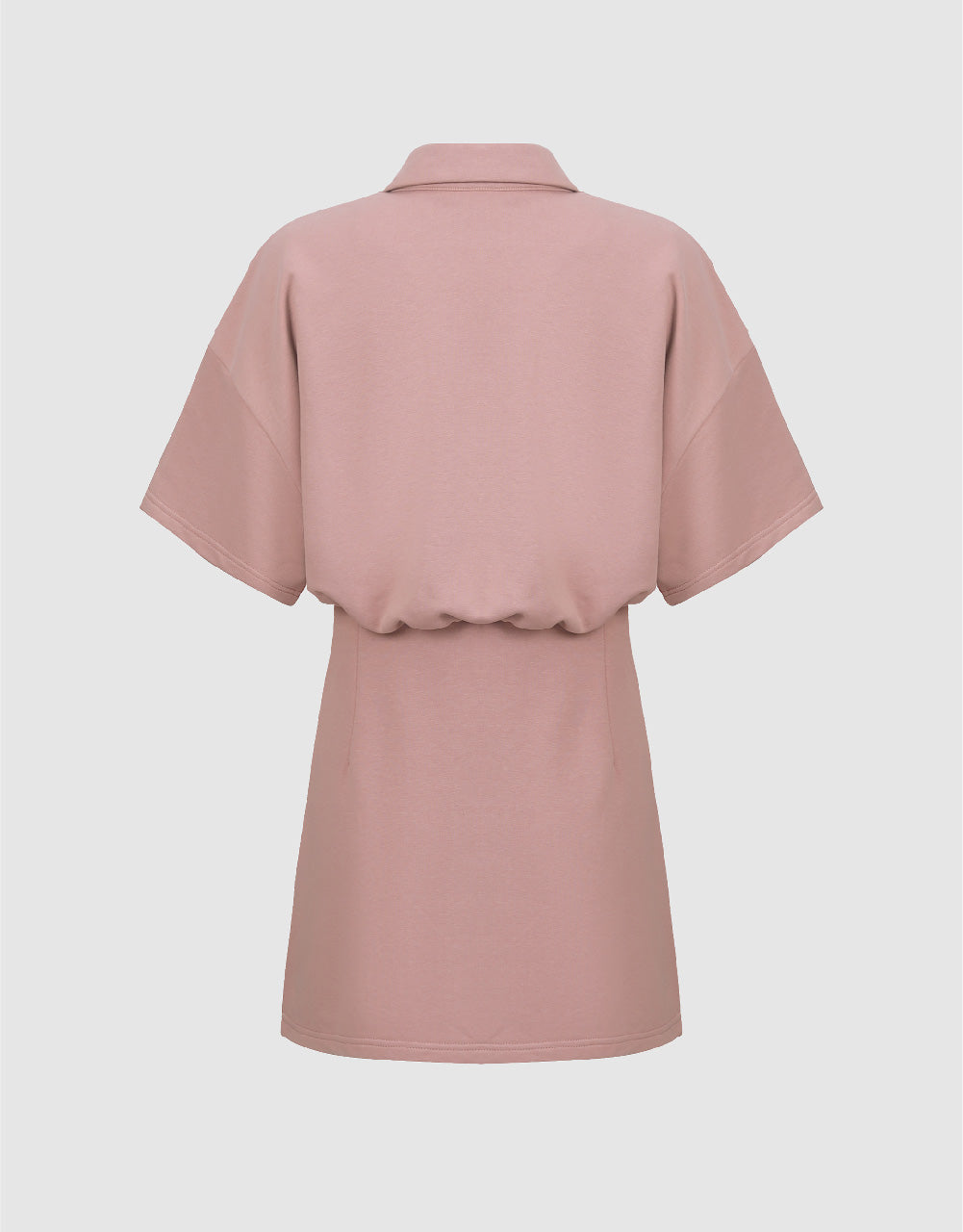 Dolman Sleeve Polo Straight Dress