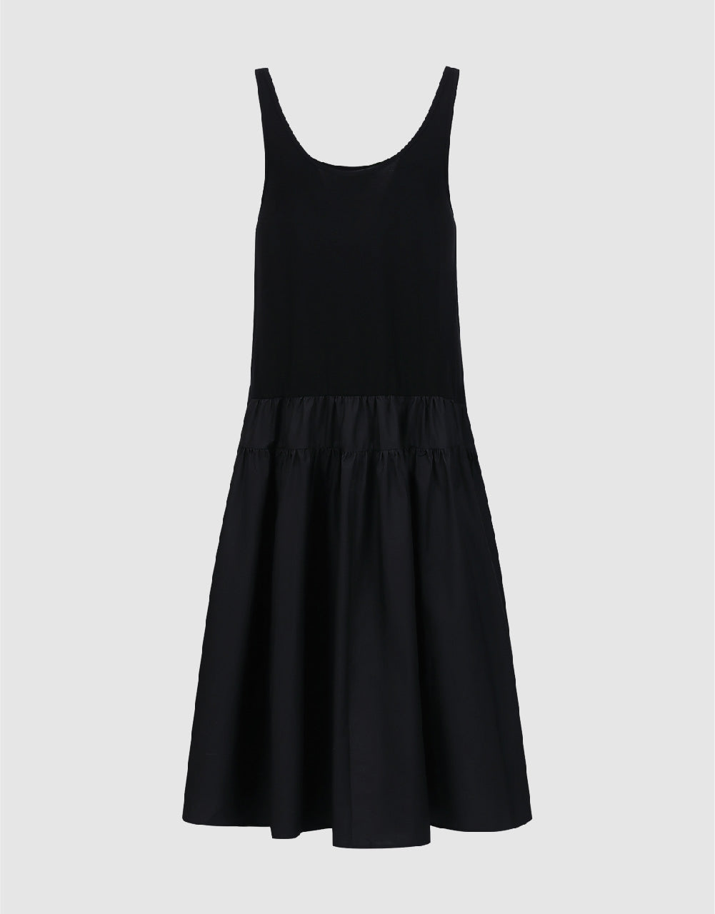 Sleeveless U Neck A-Line Dress