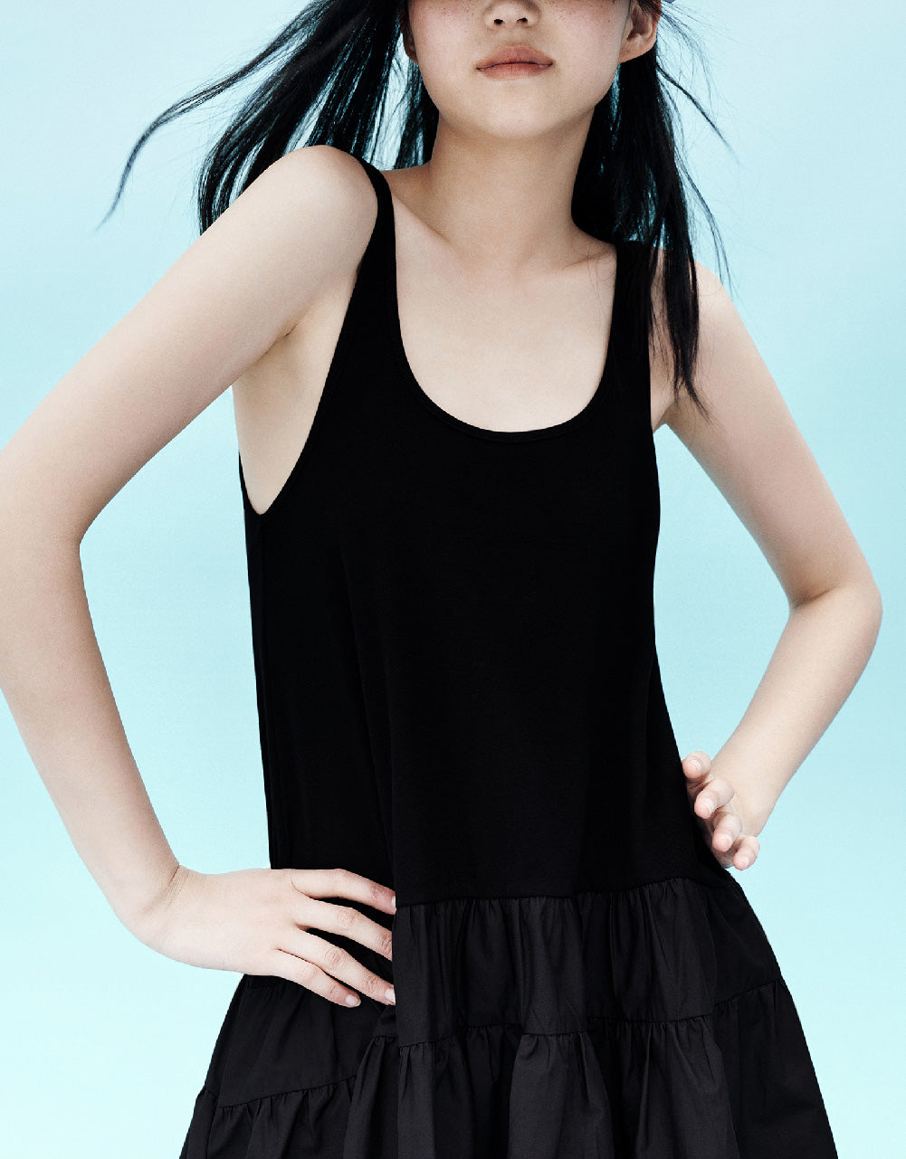 Sleeveless U Neck A-Line Dress