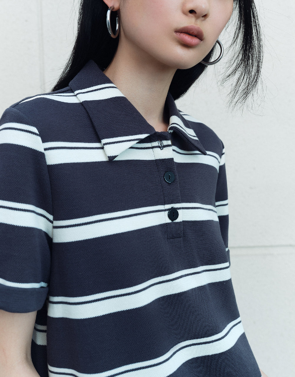 Short Sleeve Polo Straight Dress