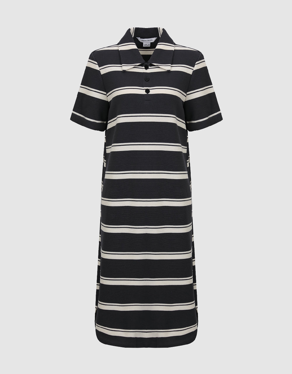 Short Sleeve Polo Straight Dress
