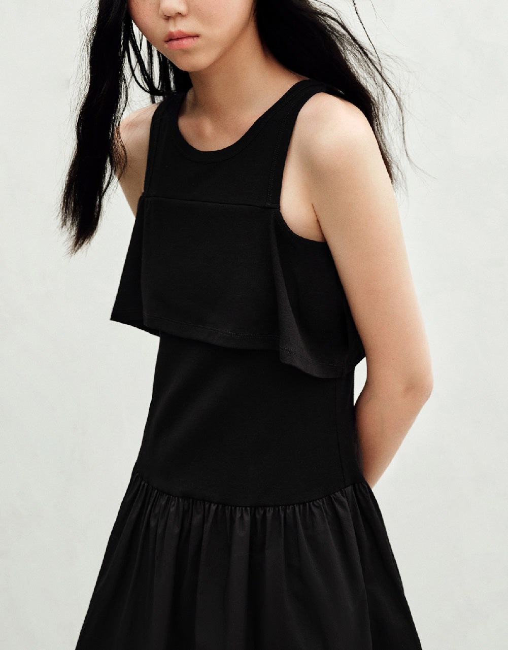 Sleeveless Crew Neck A-Line Dress