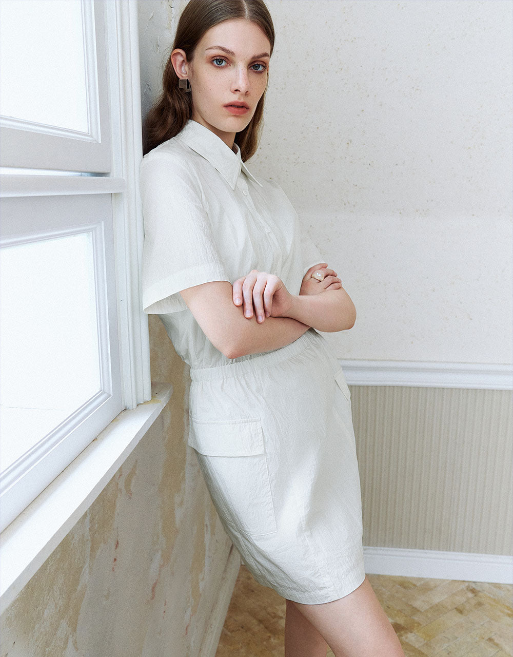 Elastic Waist A-Line Dress