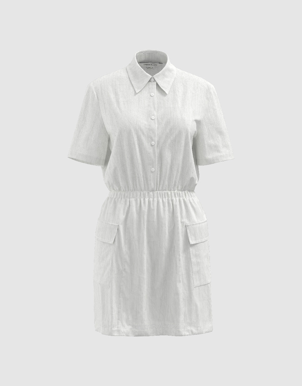 Elastic Waist A-Line Dress