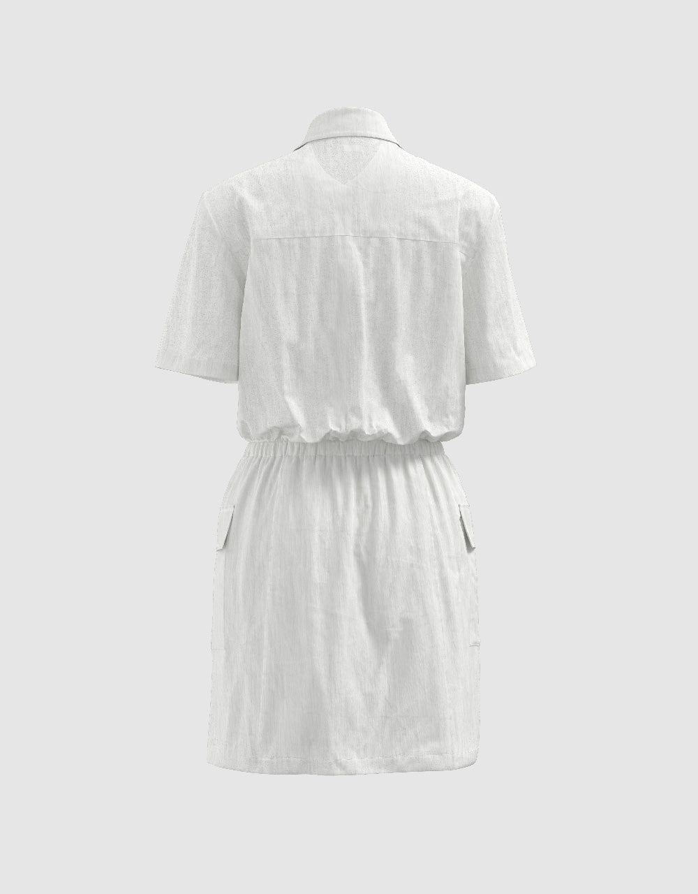 Elastic Waist A-Line Dress