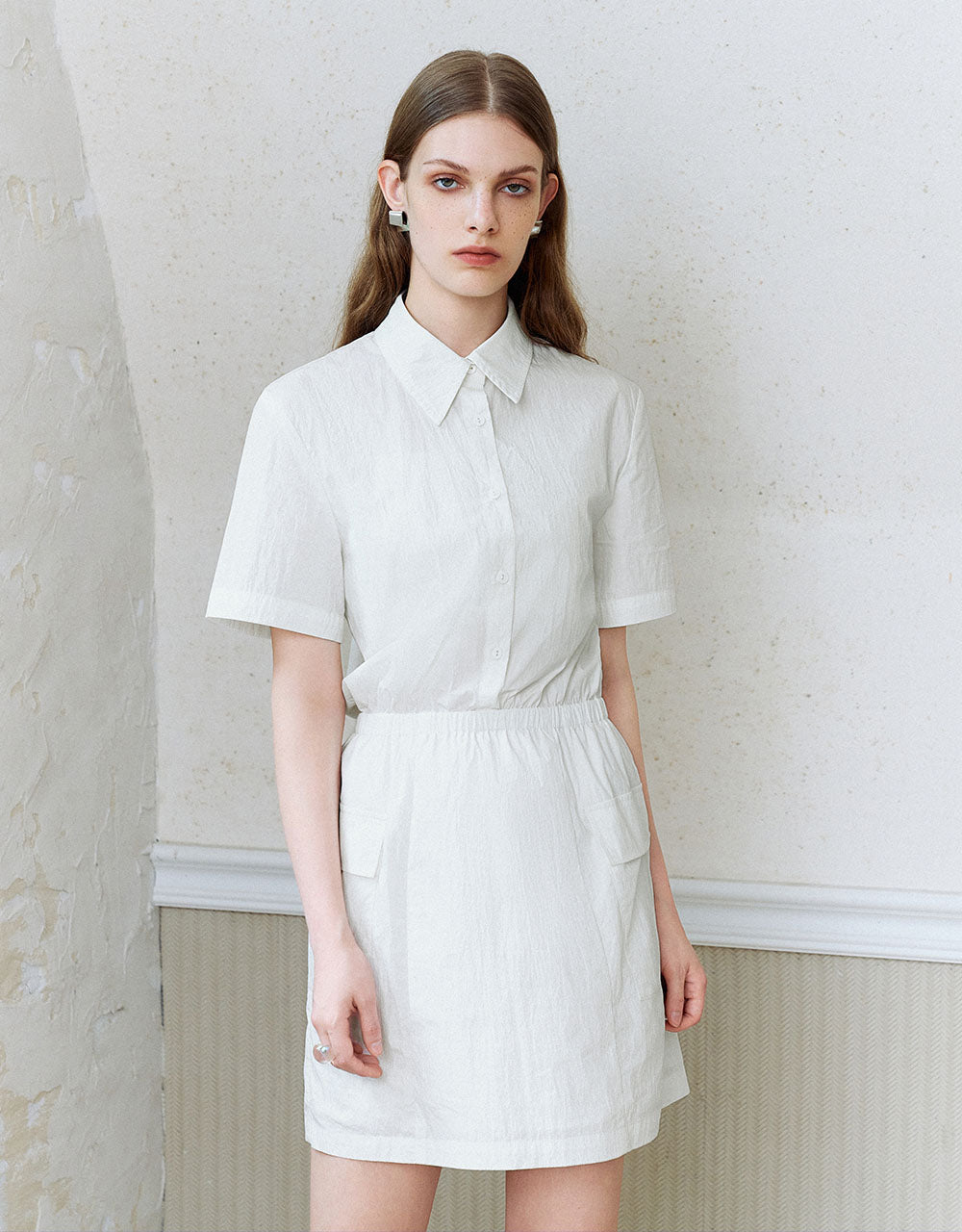 Elastic Waist A-Line Dress