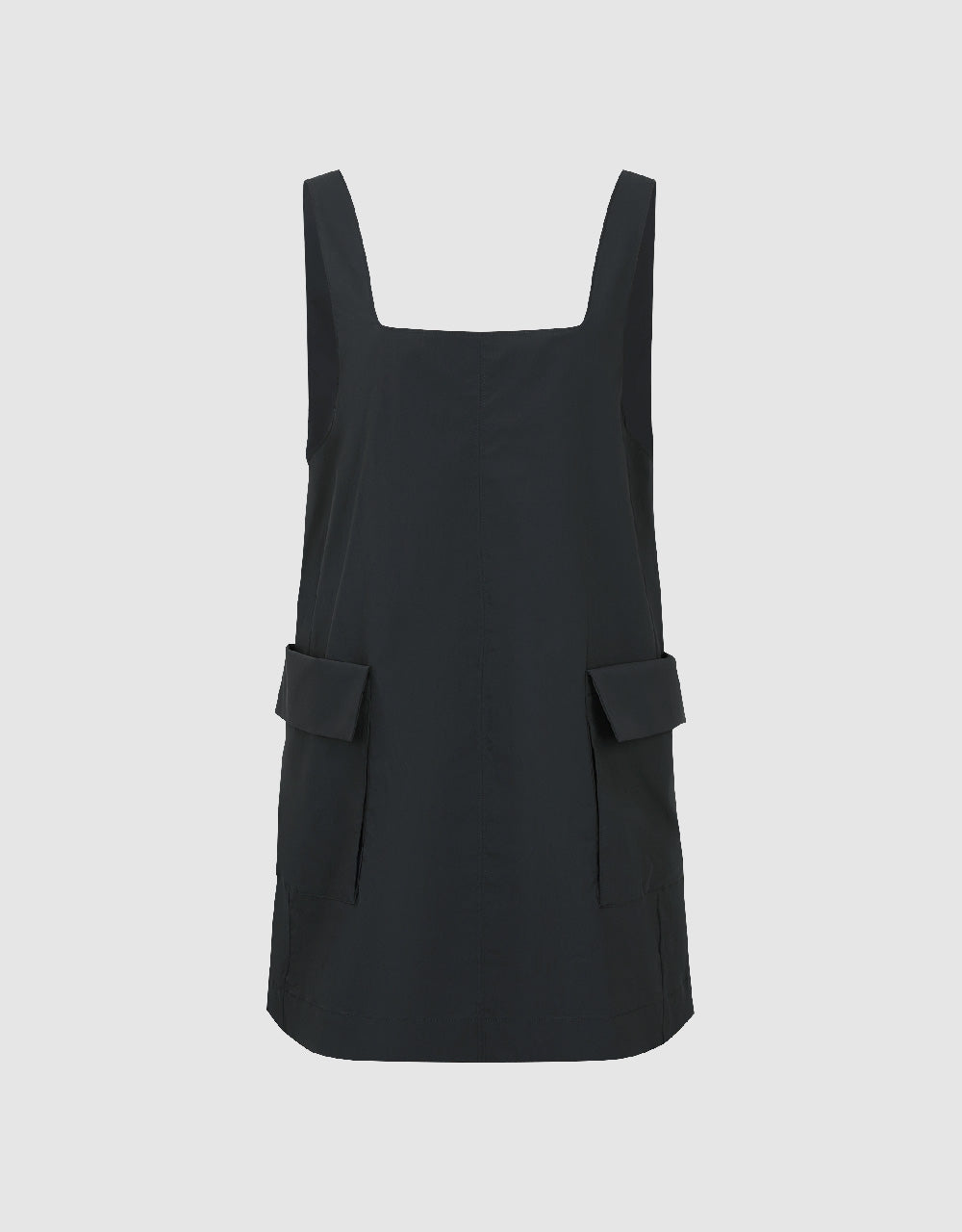 Square-cut Collar A-Line Dress