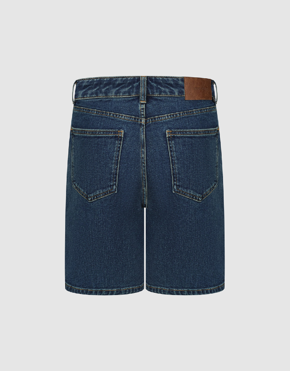 Mid-Waist Denim Shorts