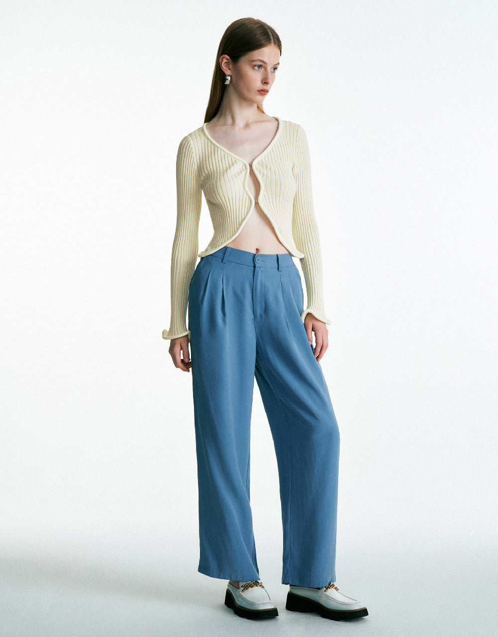 V-Neck Knitted Cardigan