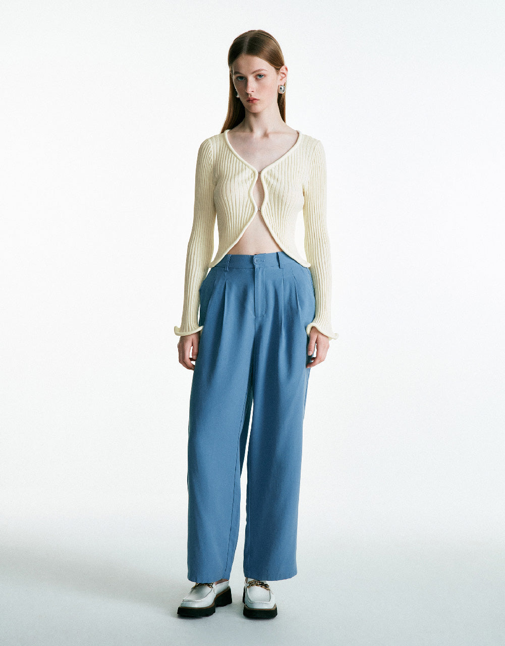 V-Neck Knitted Cardigan