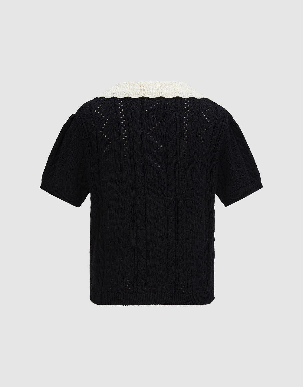 Lapel Knitted T-Shirt
