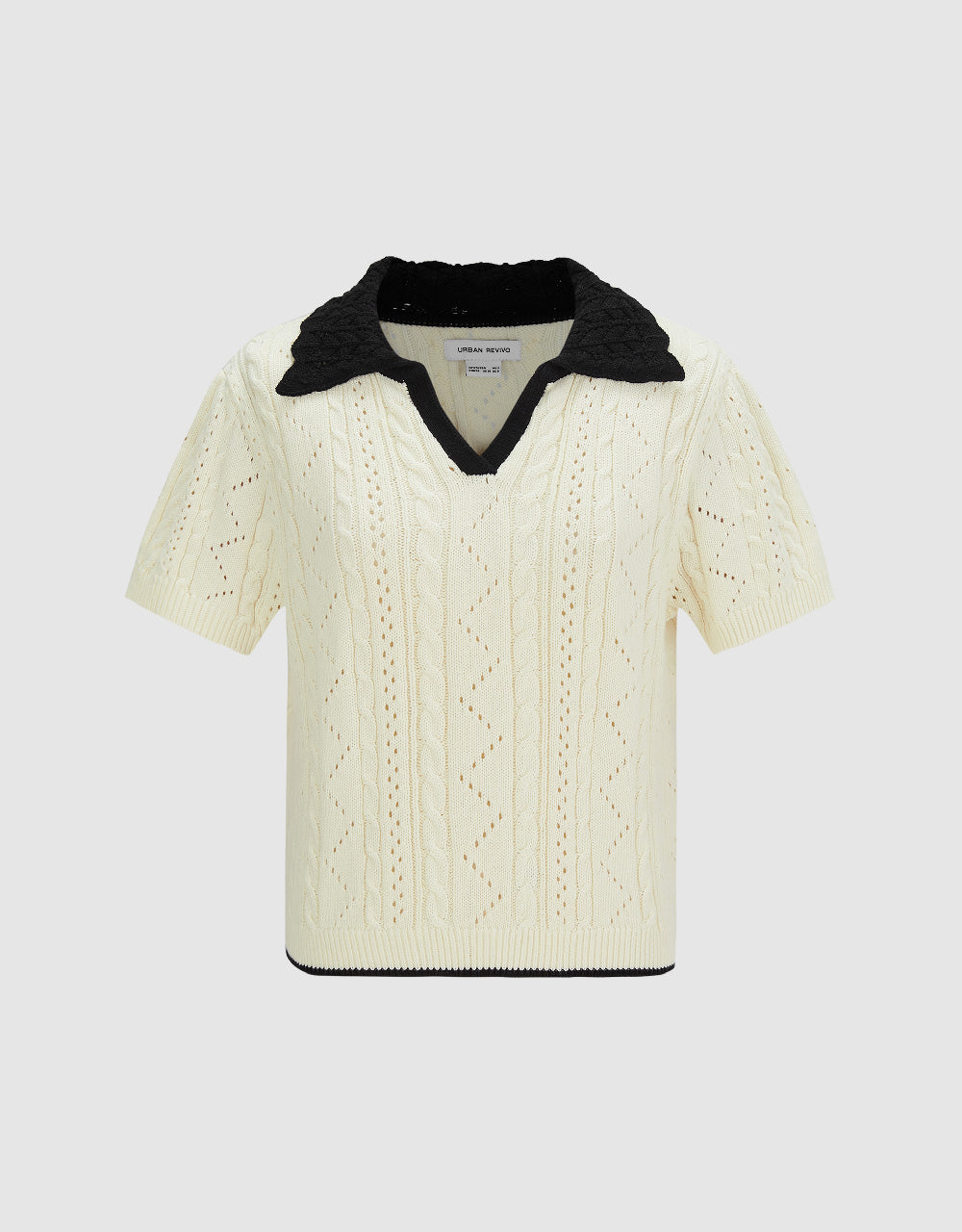 Lapel Knitted T-Shirt