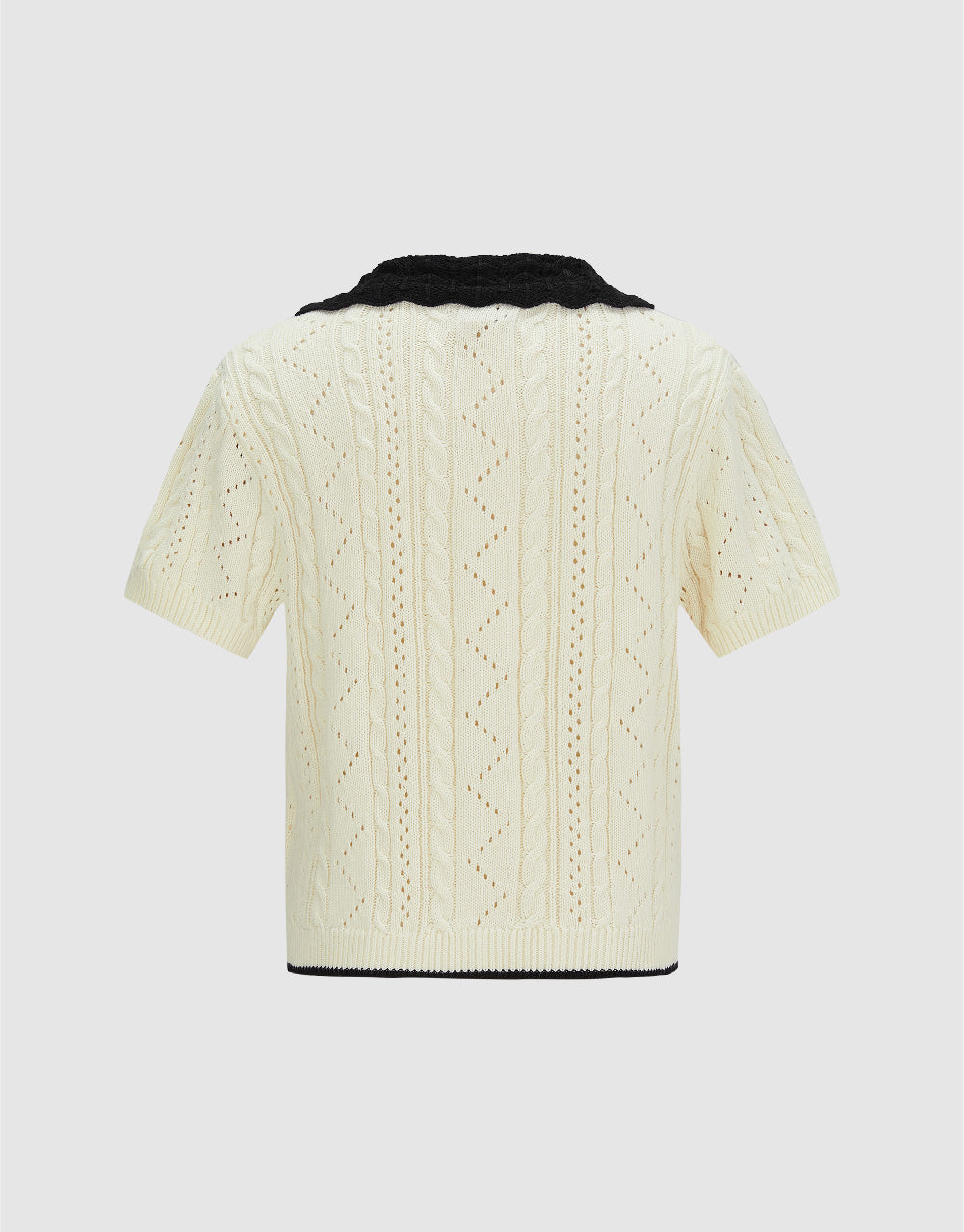 Lapel Knitted T-Shirt