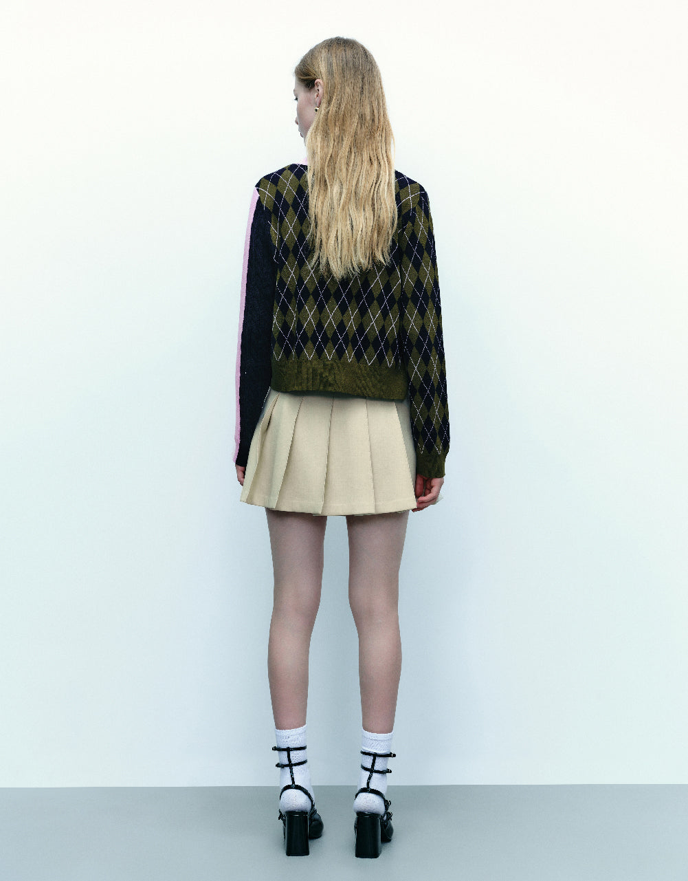Crew Neck Knitted Cardigan