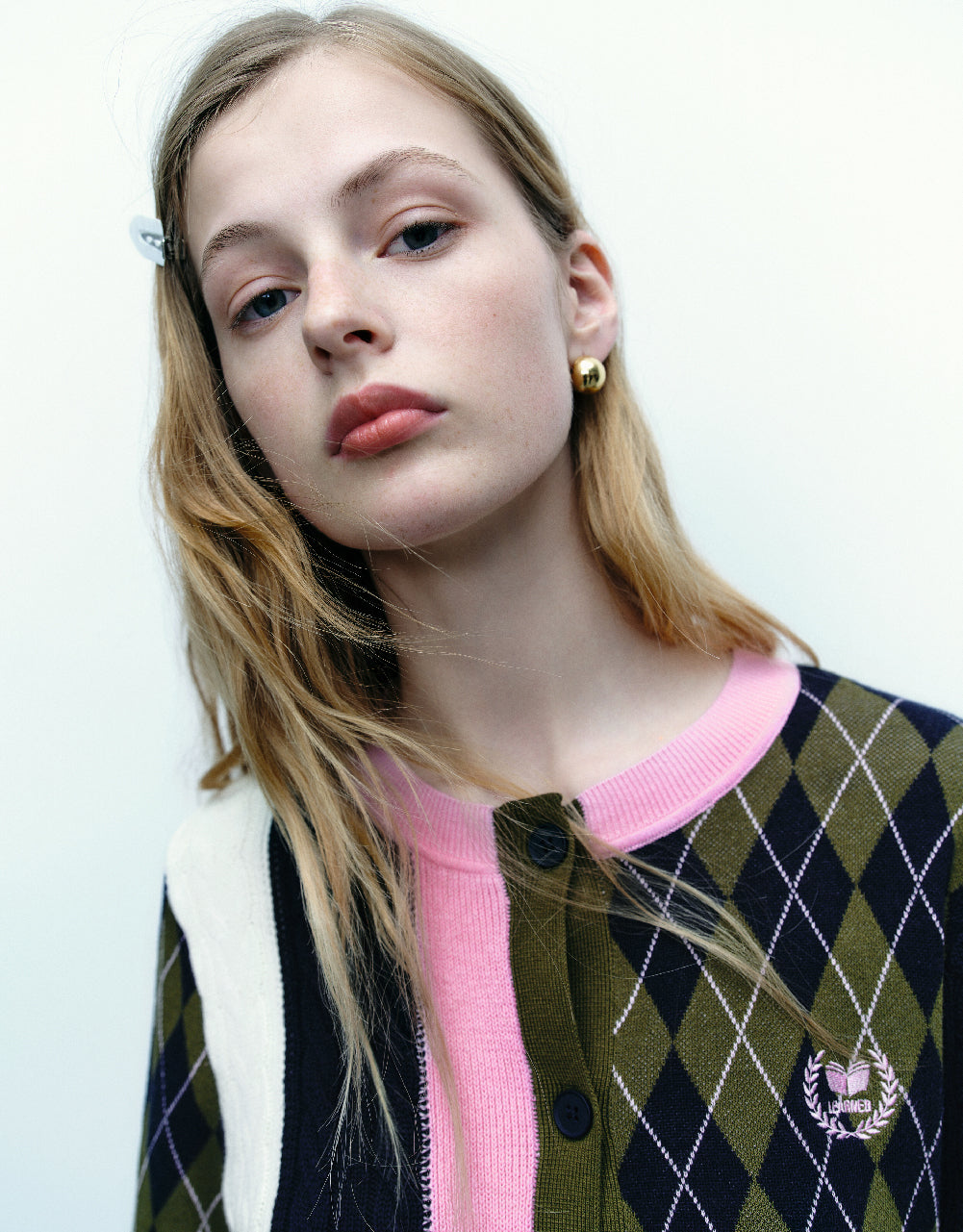 Crew Neck Knitted Cardigan
