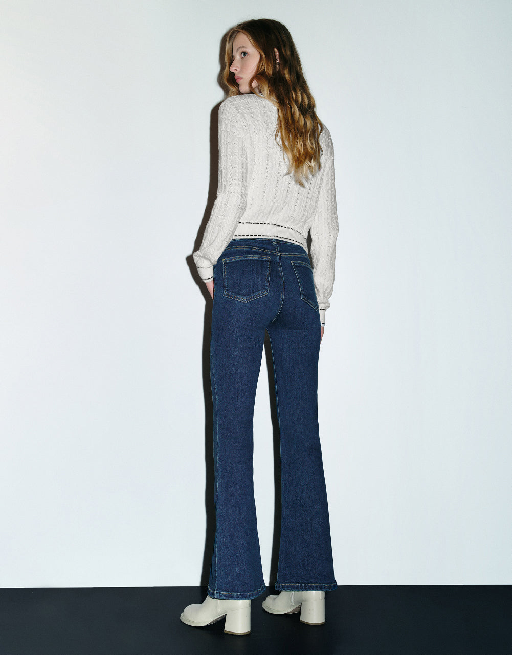 Crew Neck Knitted Cardigan