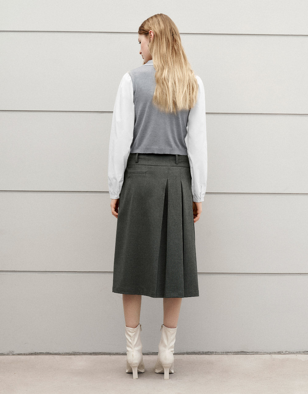 Shirt Collar Knitted Cardigan