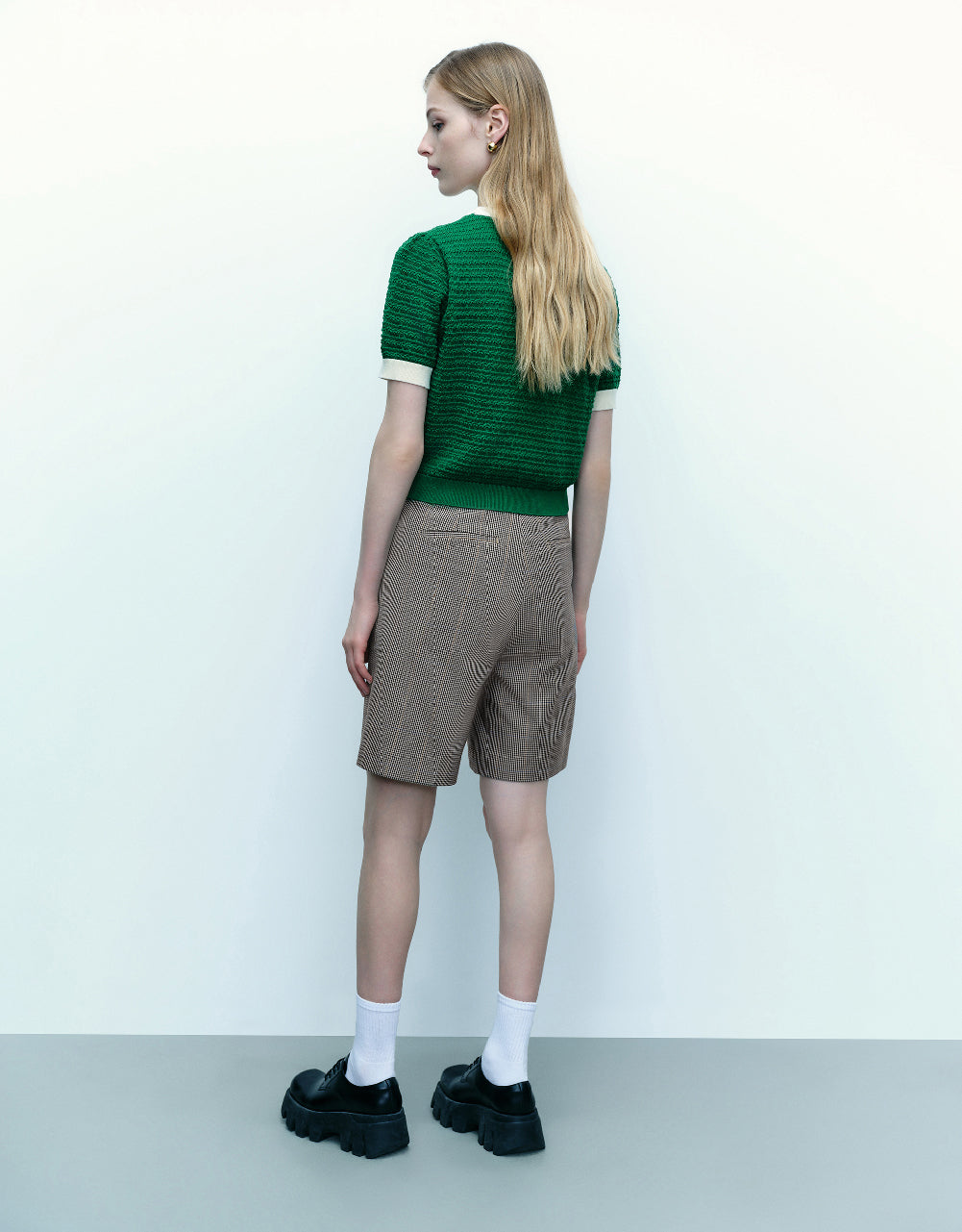Crew Neck Knitted T-Shirt