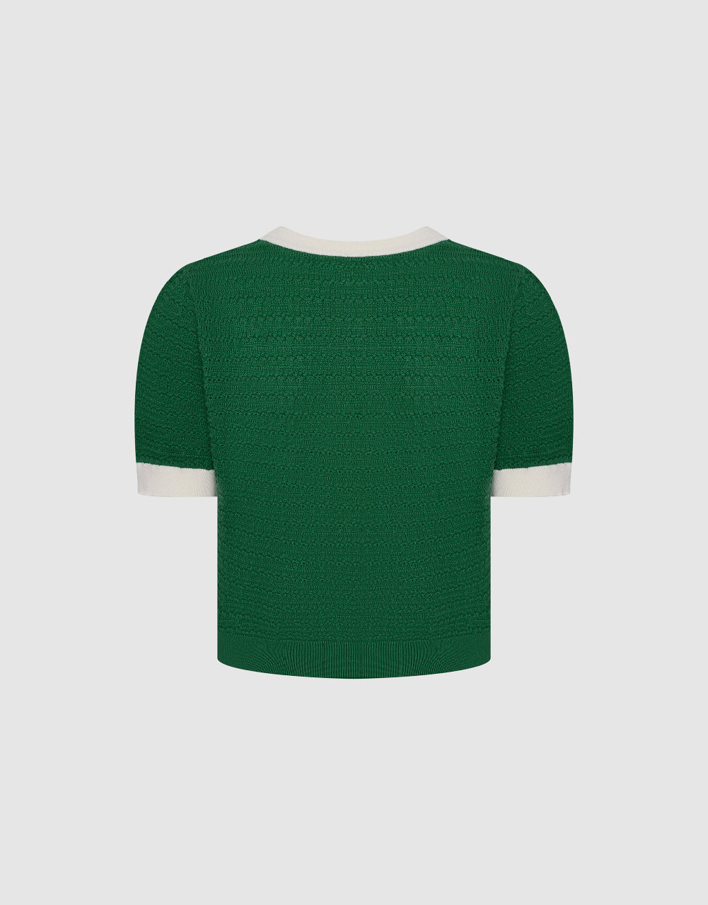 Crew Neck Knitted T-Shirt