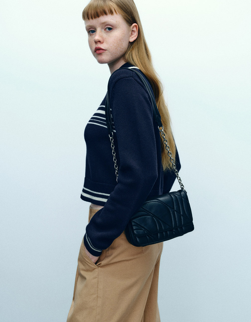 Zipper Front Knitted Cardigan