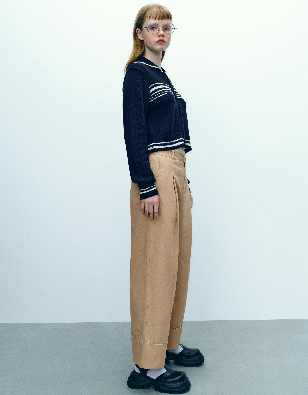 Zipper Front Knitted Cardigan