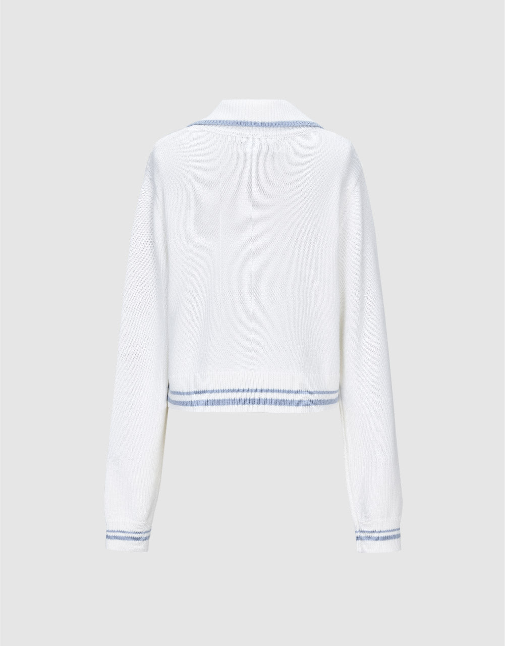 Zipper Front Knitted Cardigan