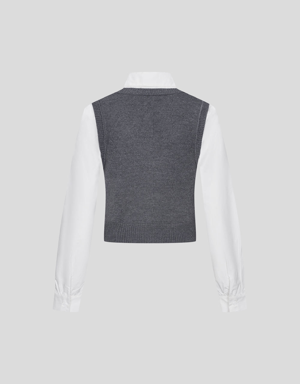2 In 1 Crew Neck Knitted T-Shirt
