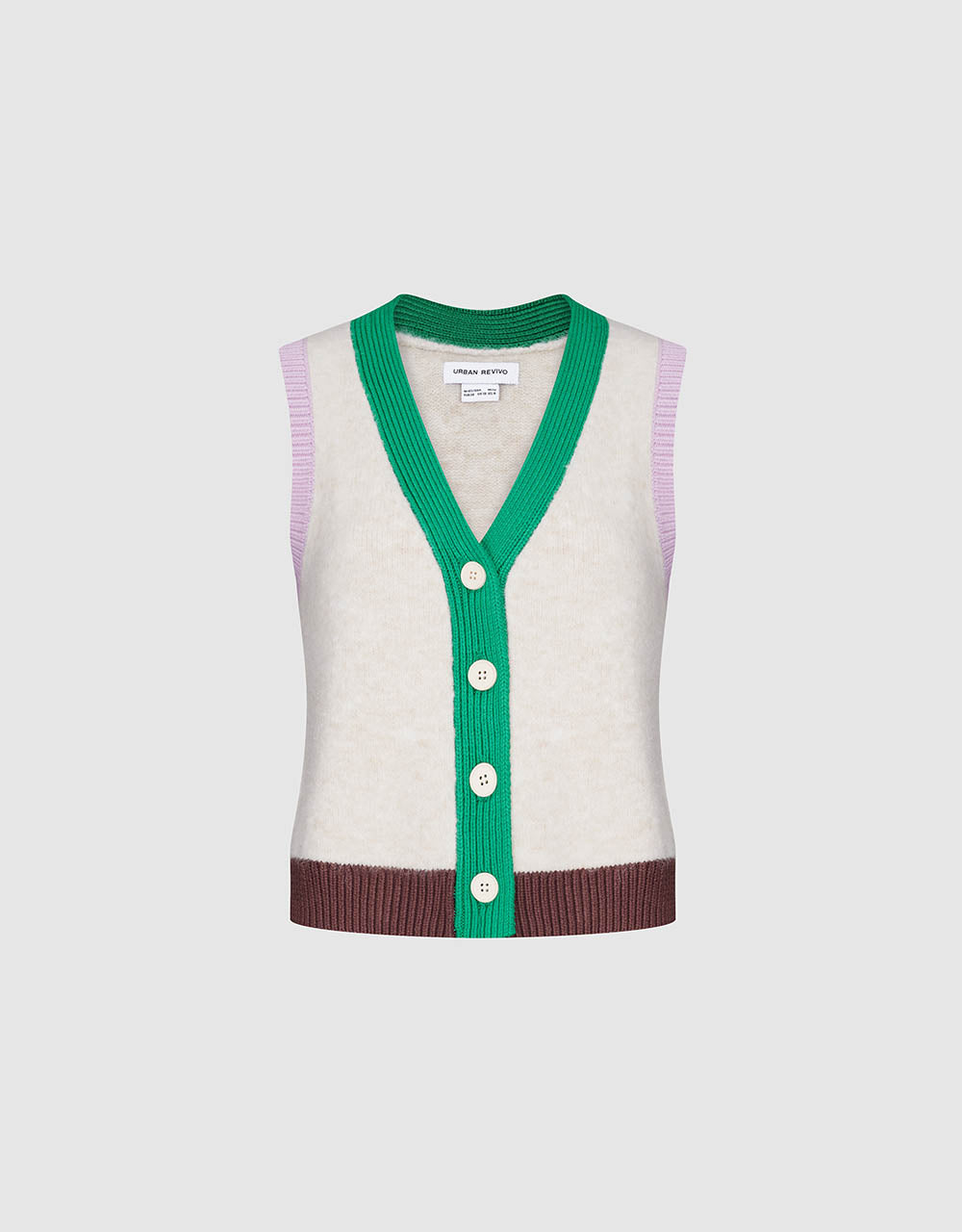 V-Neck Knitted Vest