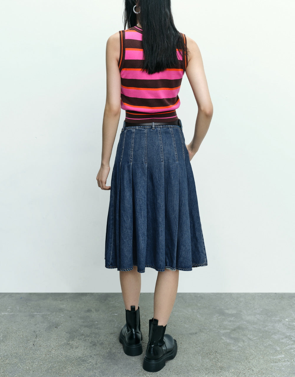 Striped Knitted Vest
