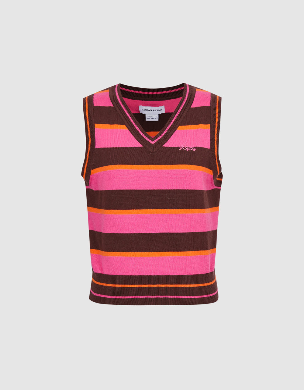 Striped Knitted Vest