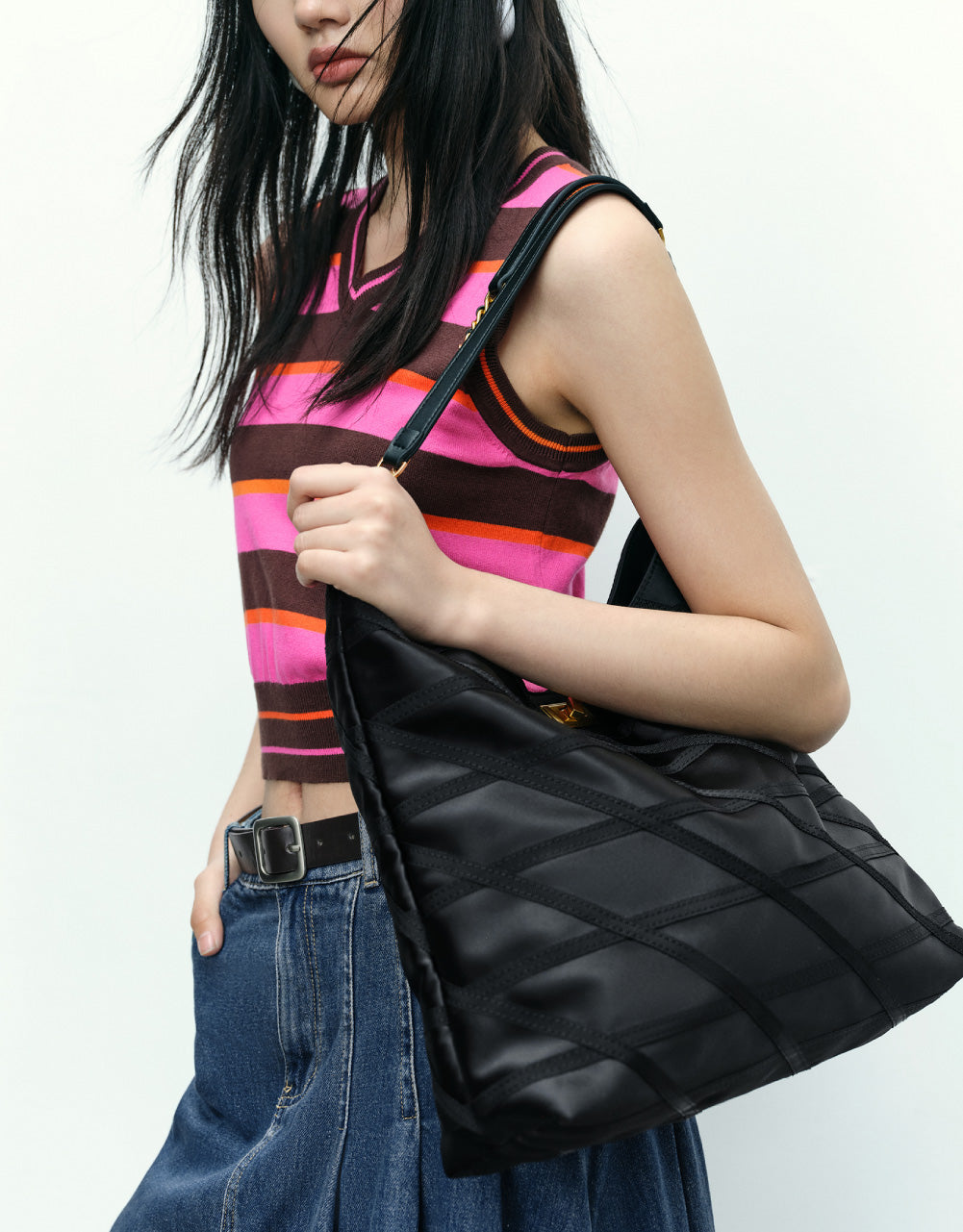 Striped Knitted Vest