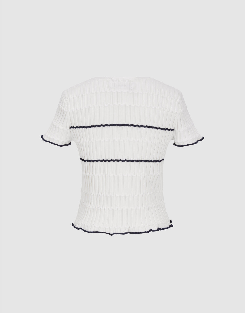 Crew Neck Knitted T-Shirt