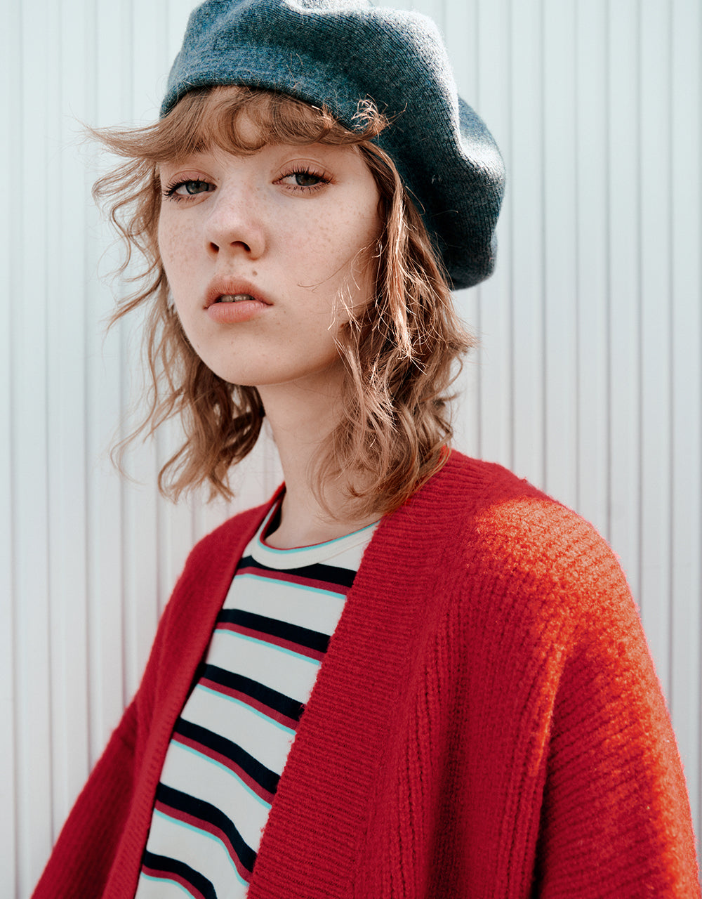 V-Neck Knitted Cardigan