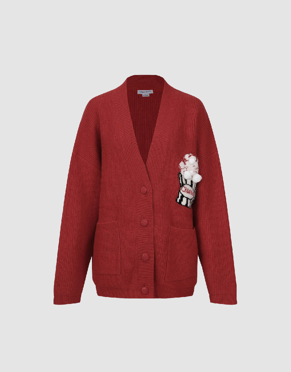 V-Neck Knitted Cardigan