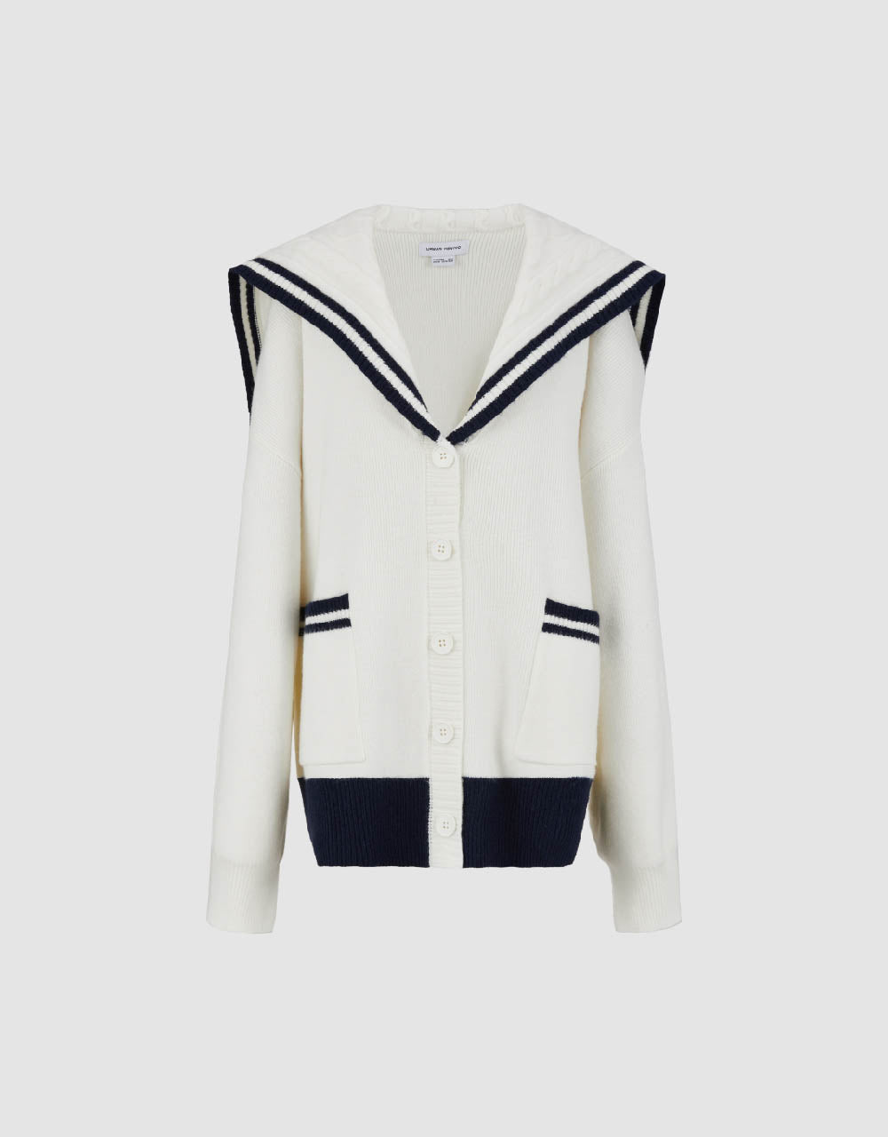 Bow Neck Knitted Cardigan