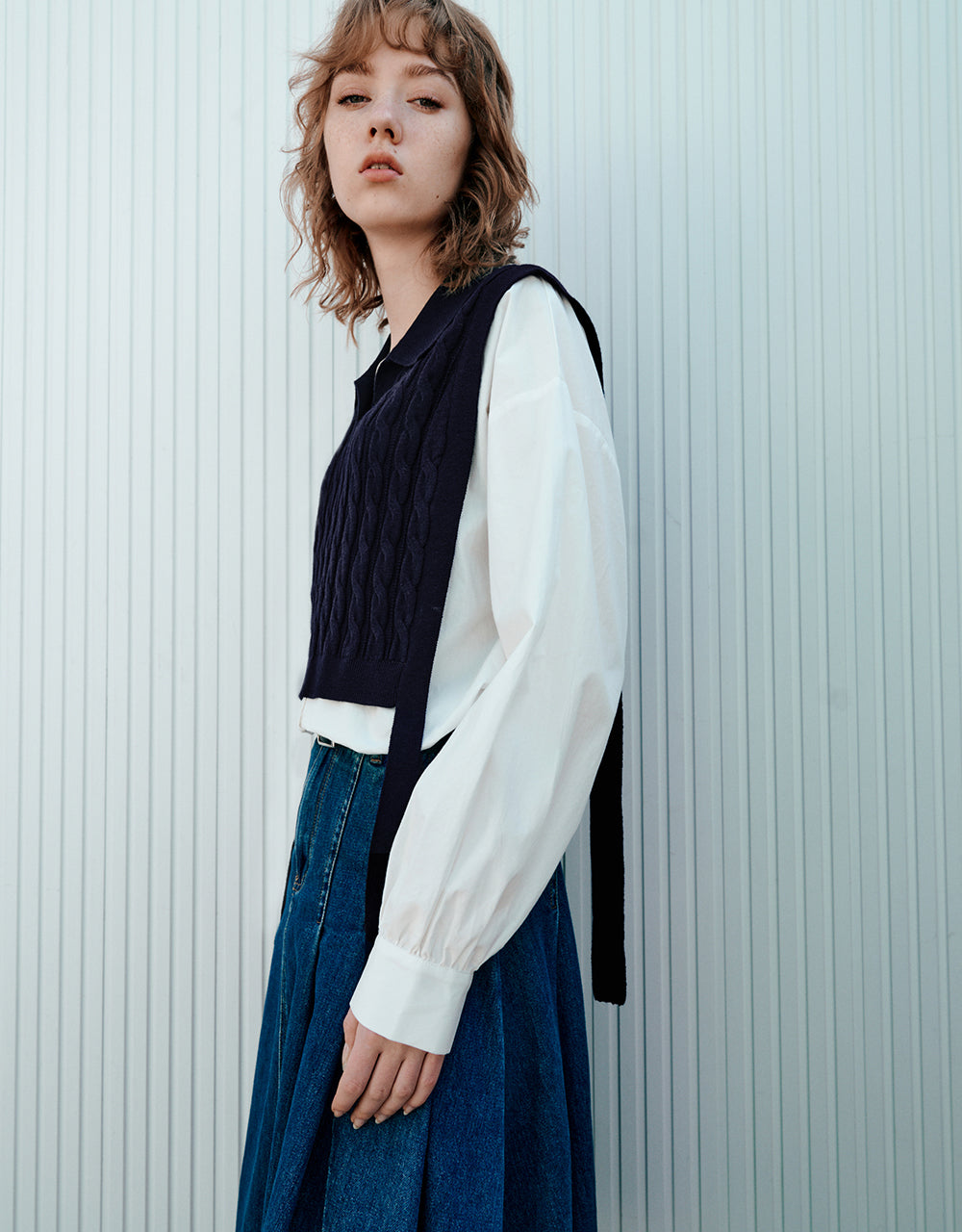 2 In 1 Knitted T-Shirt