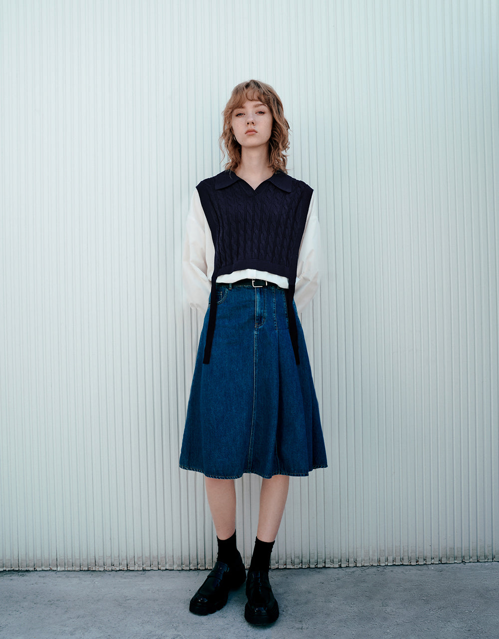 2 In 1 Knitted T-Shirt