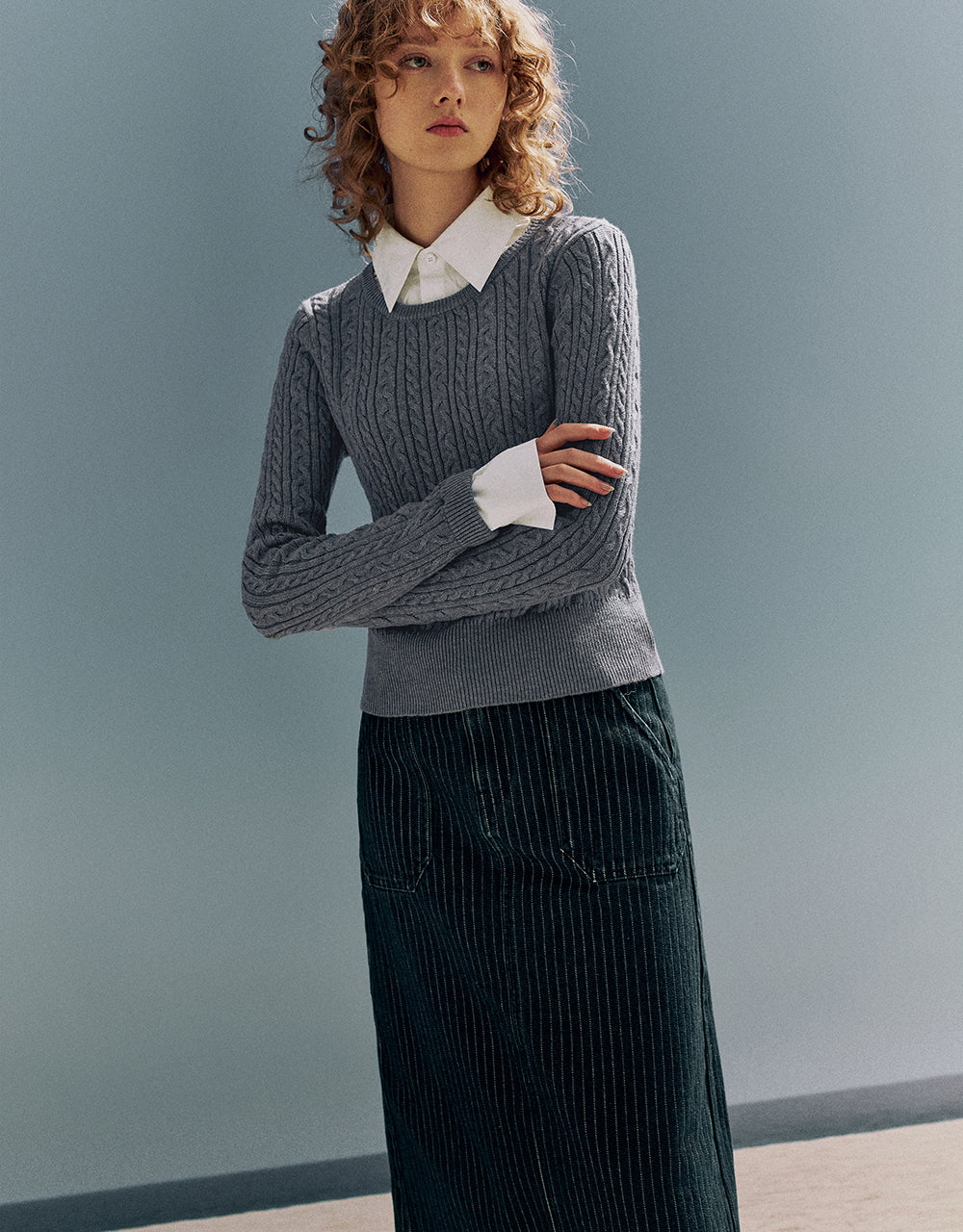 2 In 1 Knitted T-Shirt