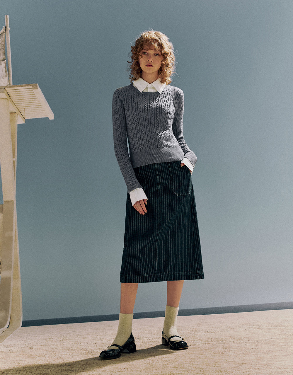 2 In 1 Knitted T-Shirt
