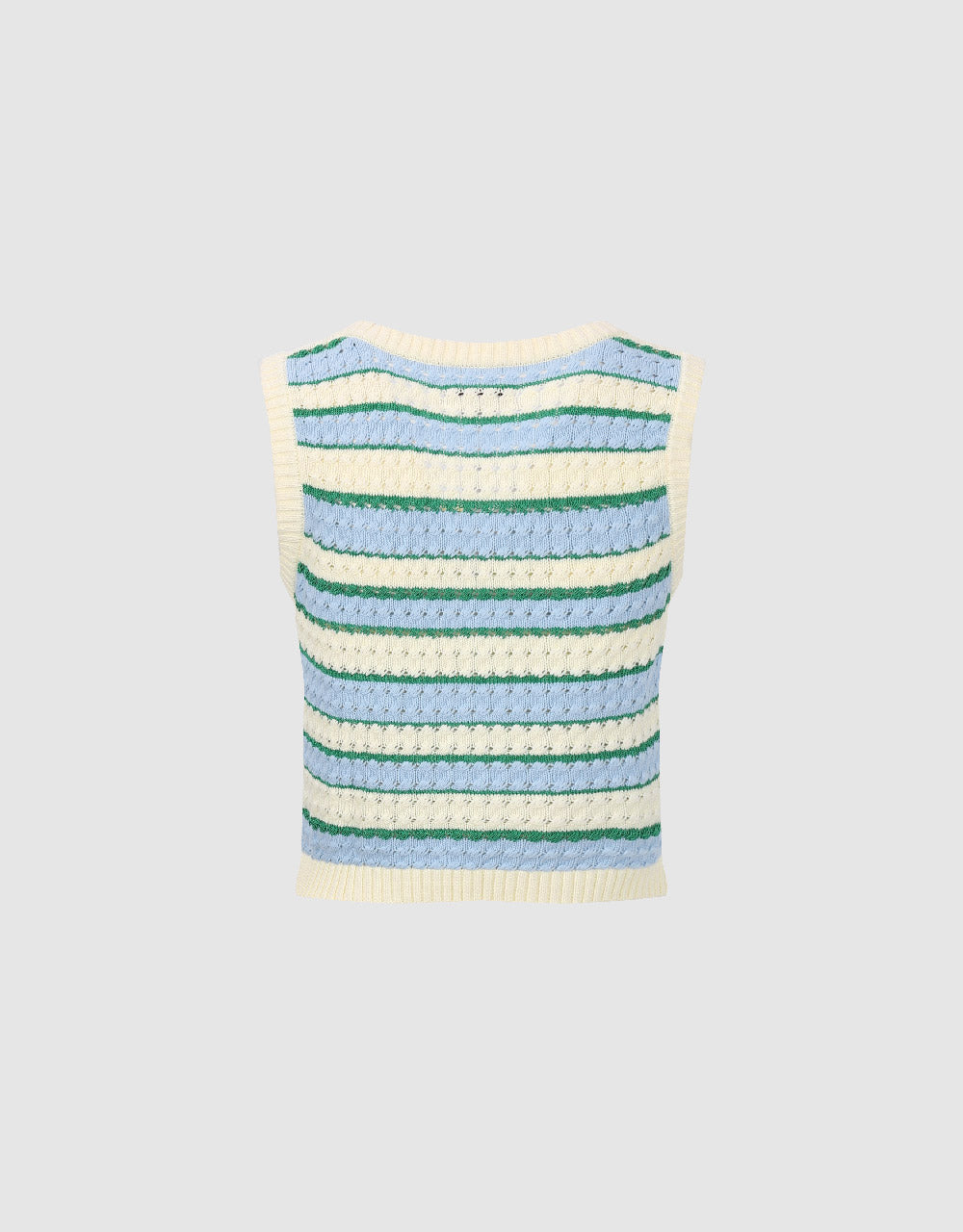 Striped Knitted Vest