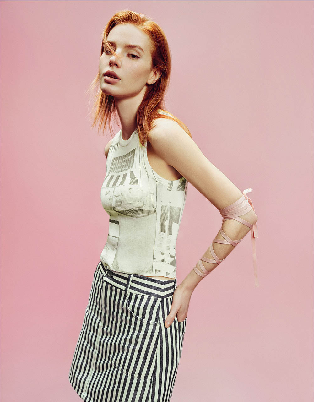 Crew Neck Knitted Tank Top